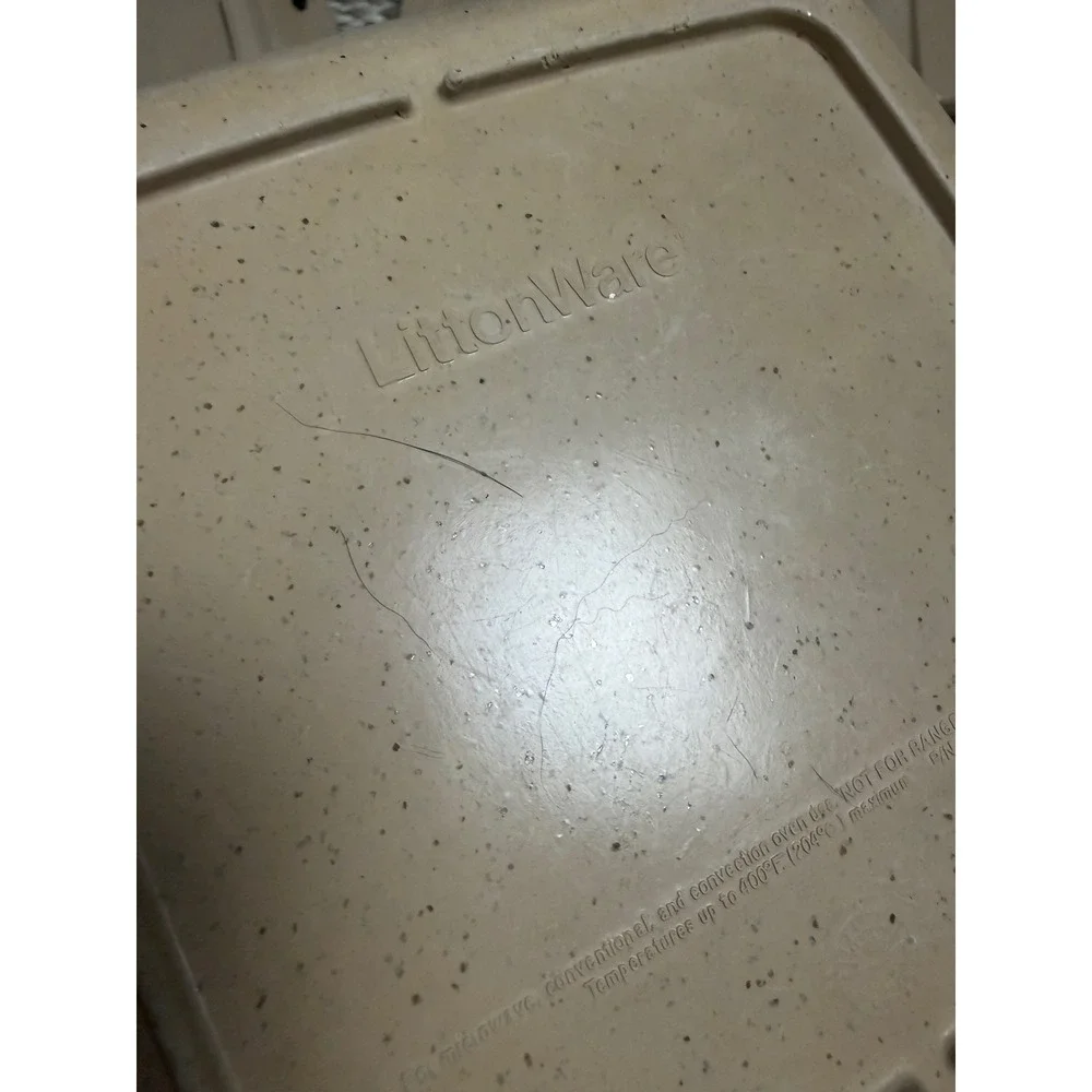Vintage LittonWare 5 Piece Set 1, 1.5 Quart Microwave Casserole Dishes with Rack